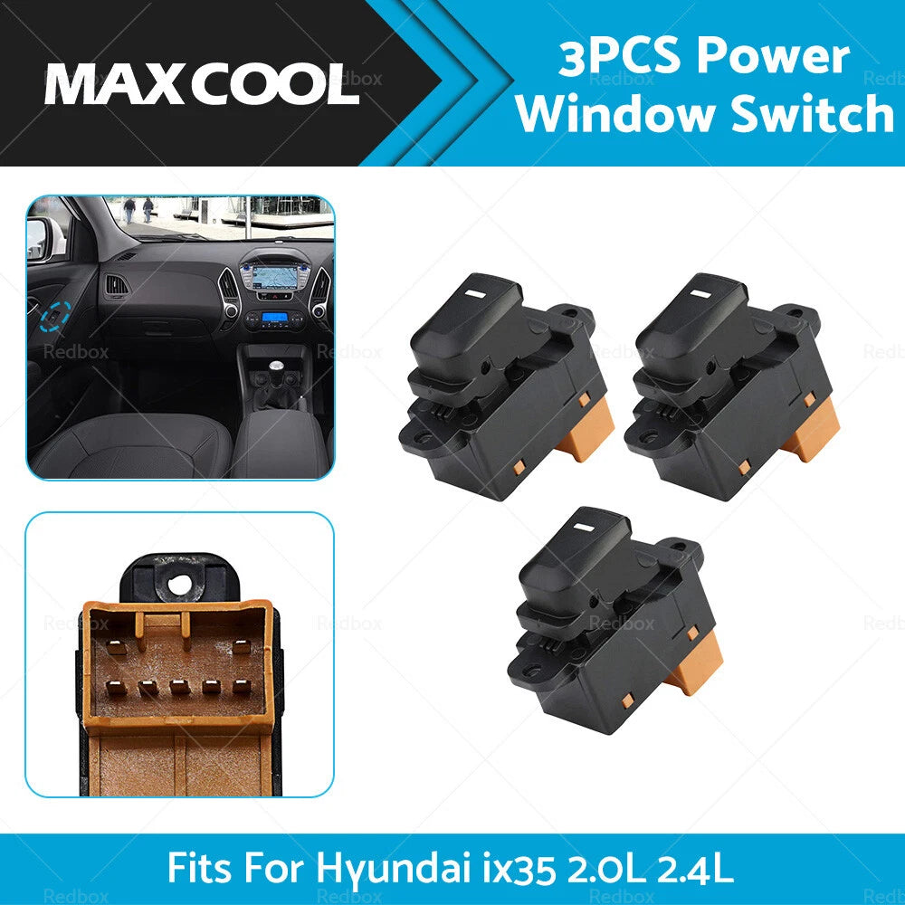 3 x Window Switch for Hyundai IX35 2.0L 2.4L (2010-2015)