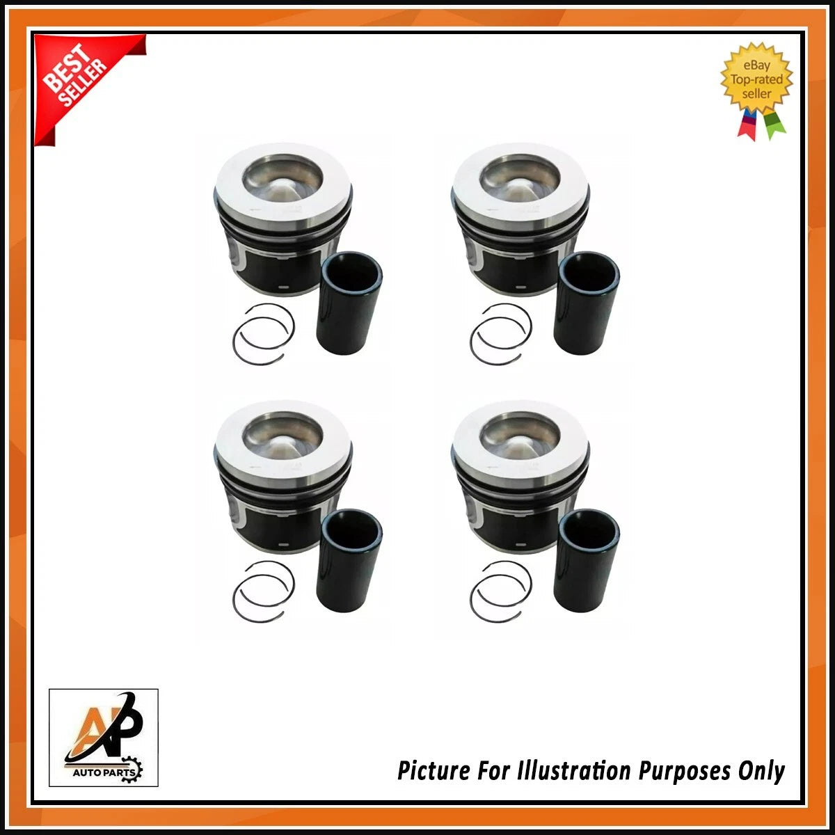 Engine Piston Set for Land Rover Discovery V 2.0 SD4 (2017–2023) 0.50