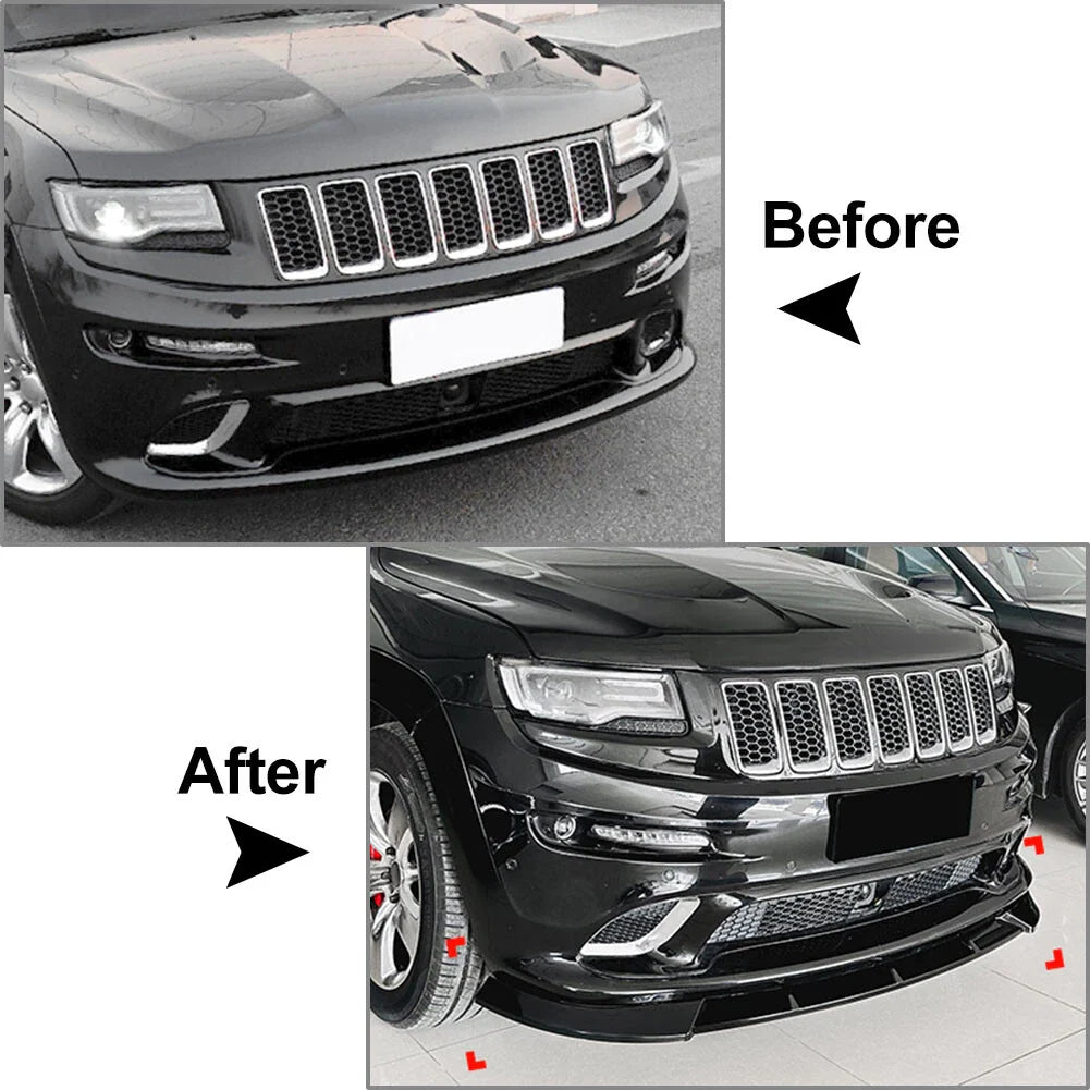 Front Bumper Lip Spoiler for Jeep Grand Cherokee SRT SRT8 (2012-2016)