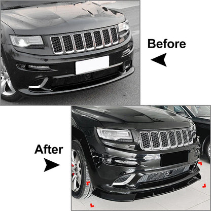 Front Bumper Lip Spoiler for Jeep Grand Cherokee SRT SRT8 (2012-2016)
