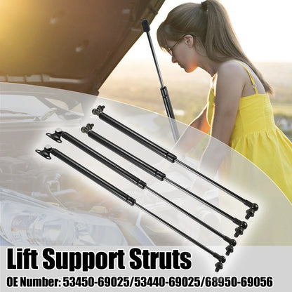 4 x Lift Support Gas Struts for Lexus LX470 (1998-2007)