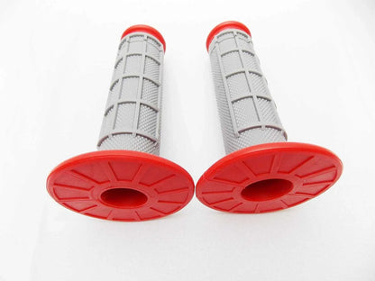 Red Grey Hand Grip Set for Suzuki RM370
