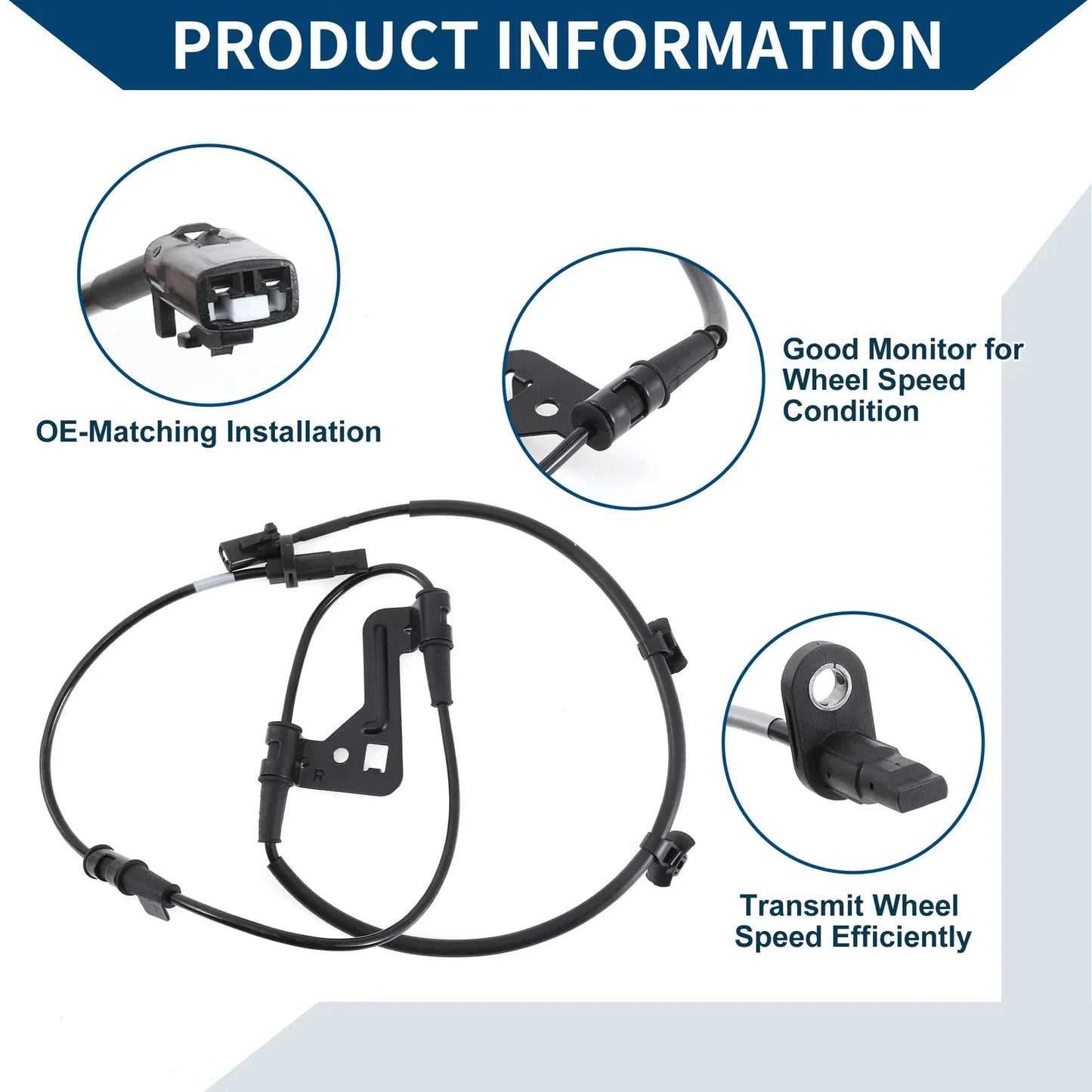 ABS Wheel Speed Sensor for Hyundai Elantra 2017-2020 (2 x Sensors)