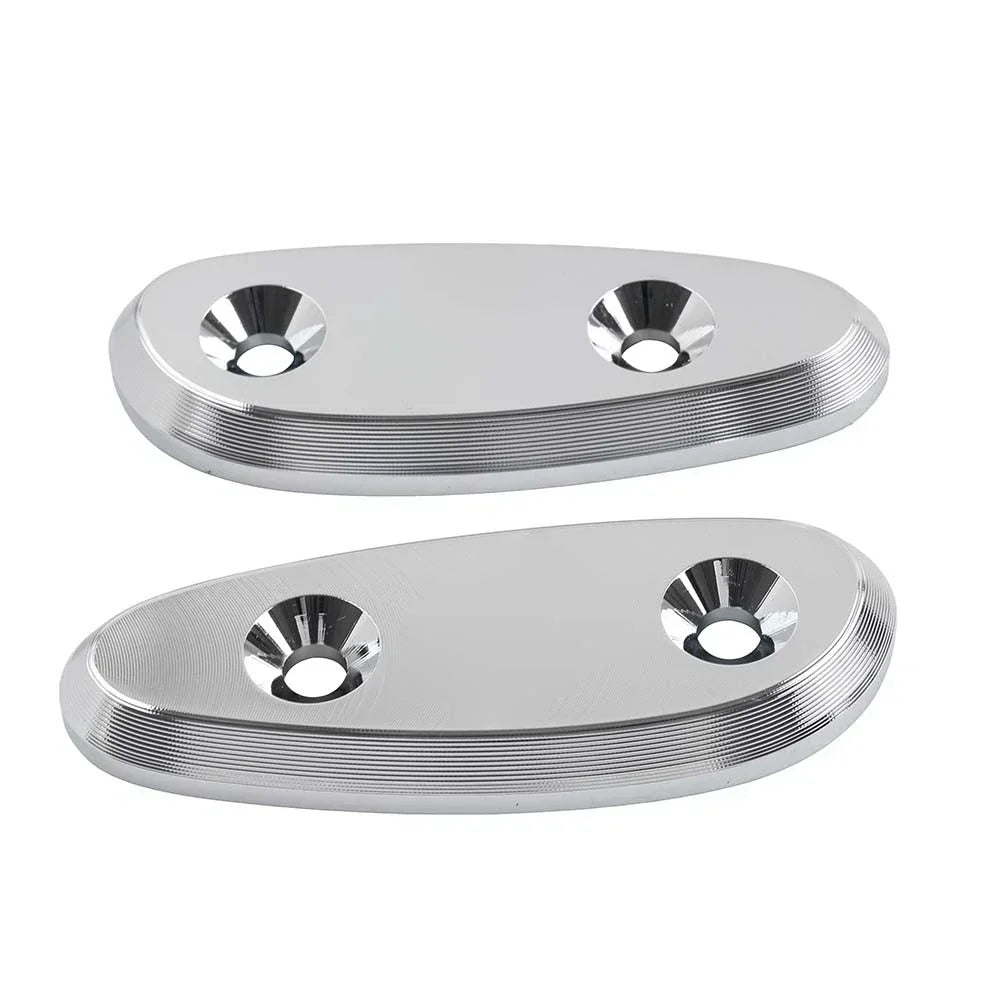 Rearview Mirror Block Off Base Plate Chrome for Suzuki Hayabusa GSX1300R (08-20)