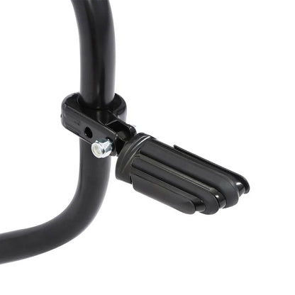 1 1/4" Black Highway Engine Guard Footpeg Mount Clamps for Harley