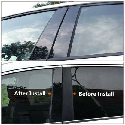 6 x Door Trim Covers for Toyota Sienna (2004-2010) Black
