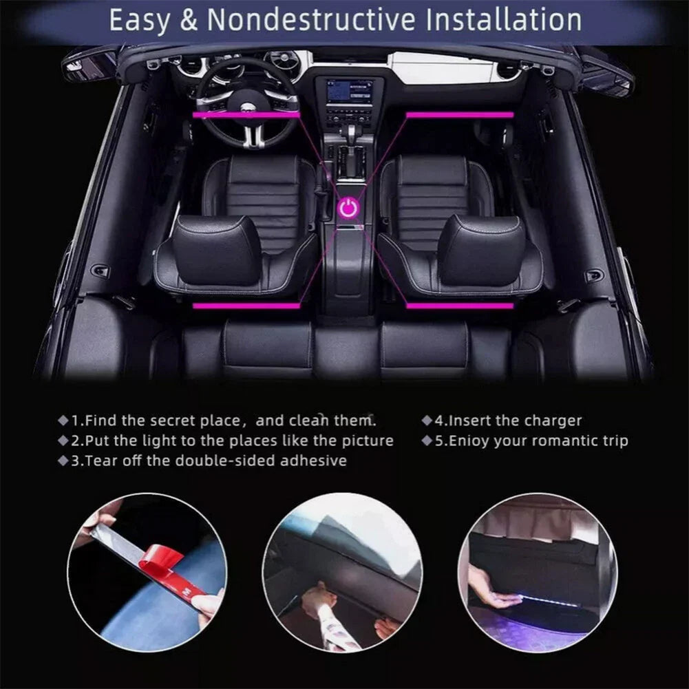 RGB Music Voice Control Floor Atmosphere Light Lamp 12V