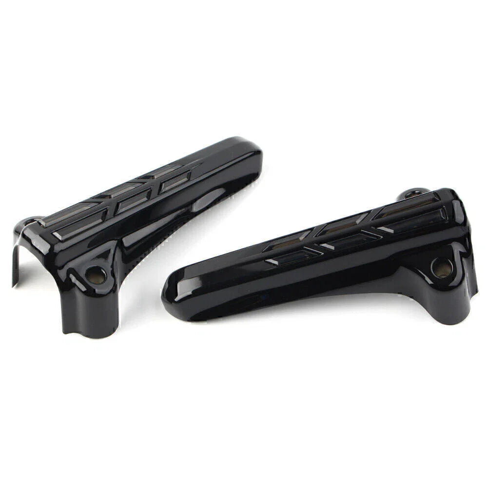 Front Lower Fork Leg Covers LED Smoke Light for Harley FLHR FLHTK FLHX (14-20)