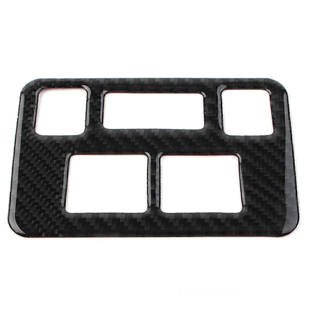 Carbon Fiber Headlight Button Frame Cover Trim for Subaru Forester (2013-2018)