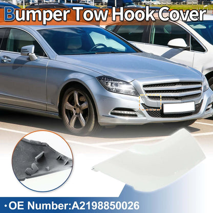 Front Car Bumper Tow Hook Cover for Mercedes-Benz (2012-2018) Diamond White