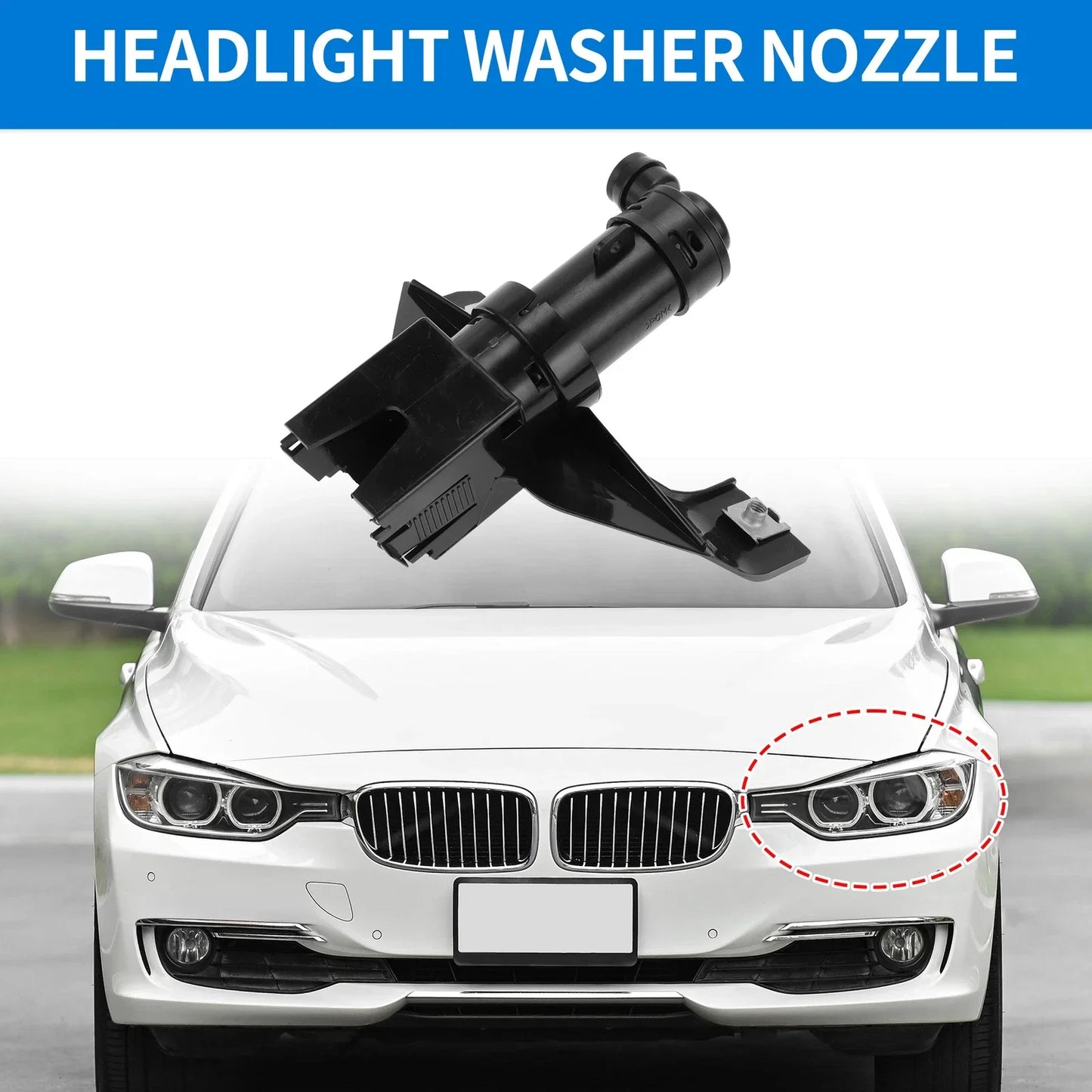 Front Driver Side Headlight Washer Nozzle for Lexus RX330 RX350 (2004-2006)
