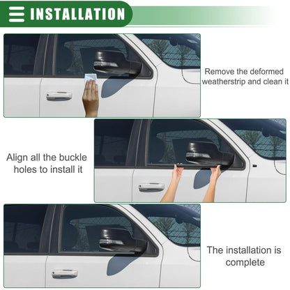 Front Right Door Window Belt Weatherstrip for Dodge Ram 1500 (2009-2010)