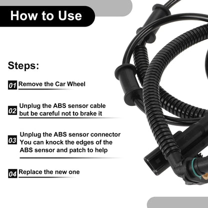 ABS Wheel Speed Sensor Kit for Dodge - 1 x Front Left/Right (2006-2010)