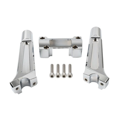 8" Chrome Pullback Handlebar Riser for Harley Dyna M8 Softail Street Bob (2018-21)