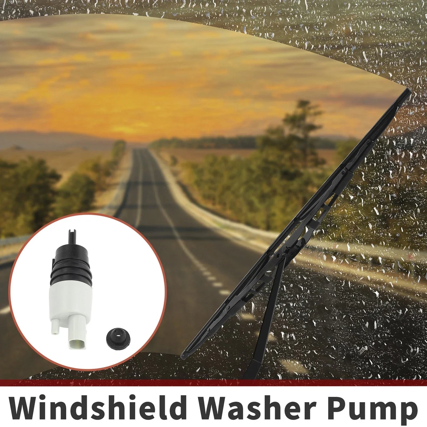 Windshield Washer Pump w/Grommet for Mercedes-Benz C-Class (2015-2023)