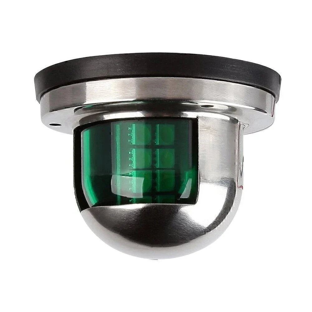 12V Green LED Navigation Bow Light for Yacht Pontoon Boat
