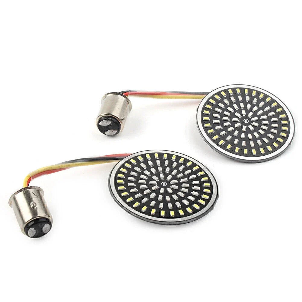 LED 1157 Rear Turn Signal Lamp Amber White for Harley Touring Road King