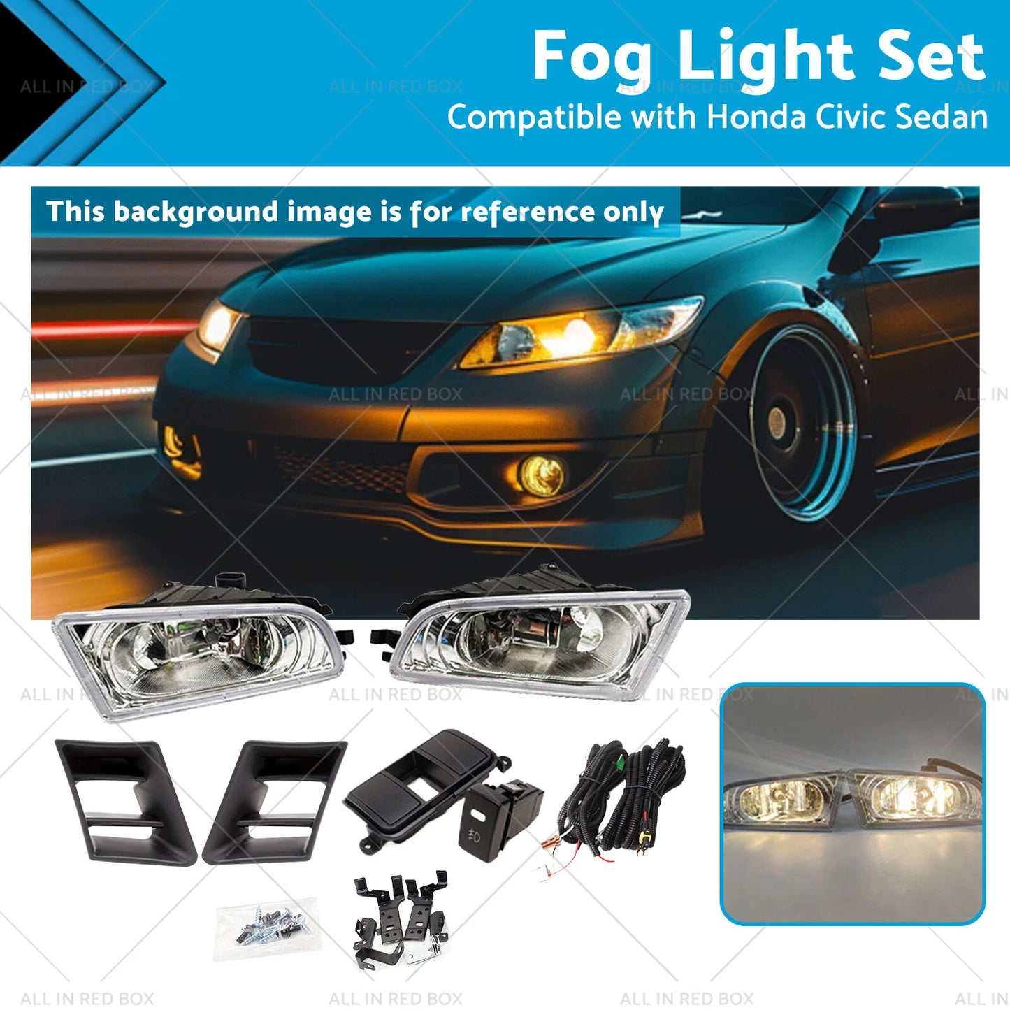 Fog Light Set for Honda Civic Sedan (2006-2008)