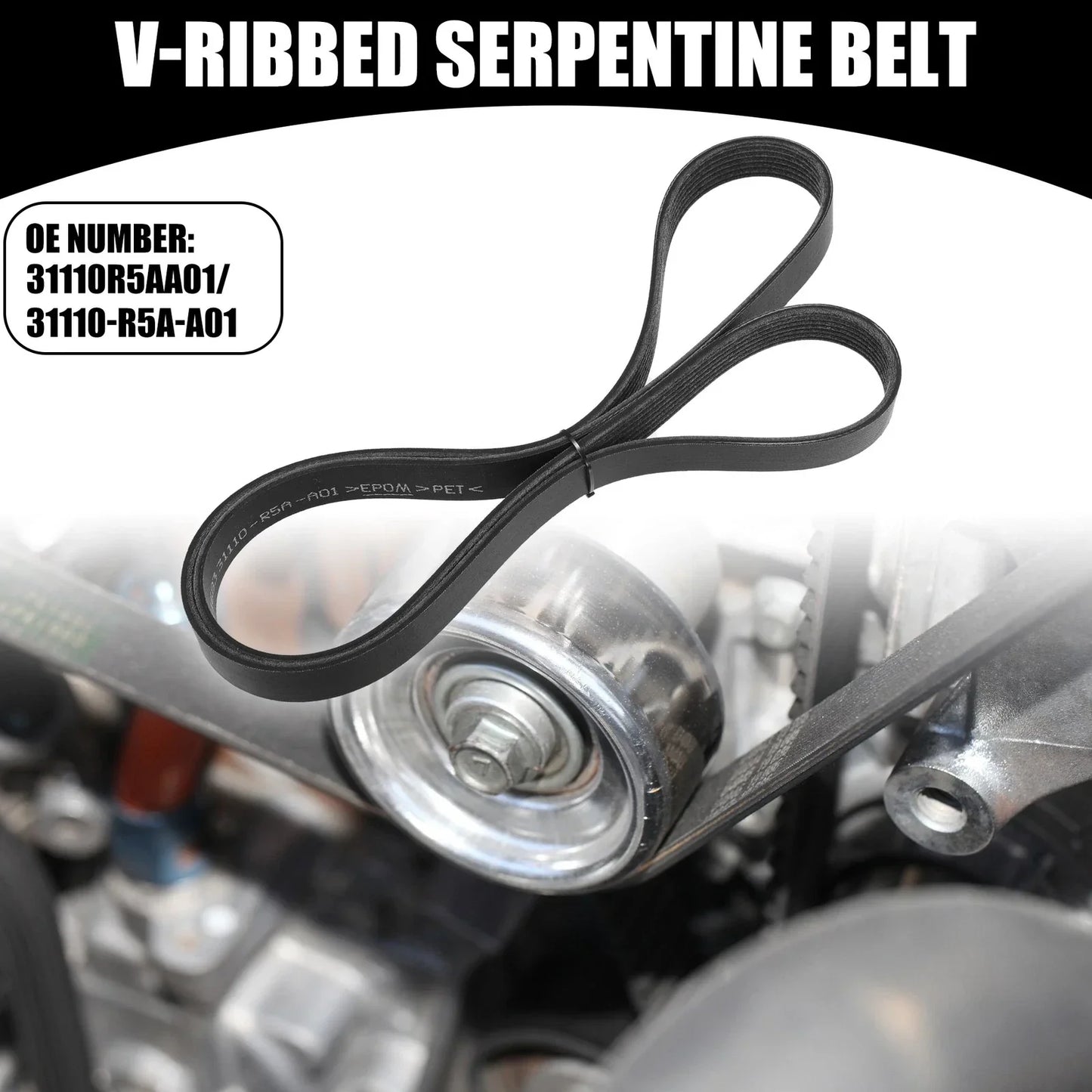 V-Ribbed Serpentine Belt for Honda CR-V 5 Doors (2012-2014)