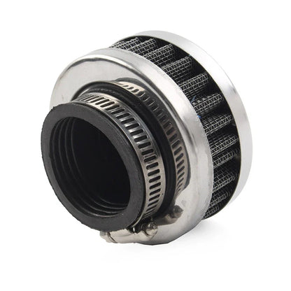 38mm Stainless Steel Air Intake Filter Cleaner w/ Clamp for Motorcycle Scooter