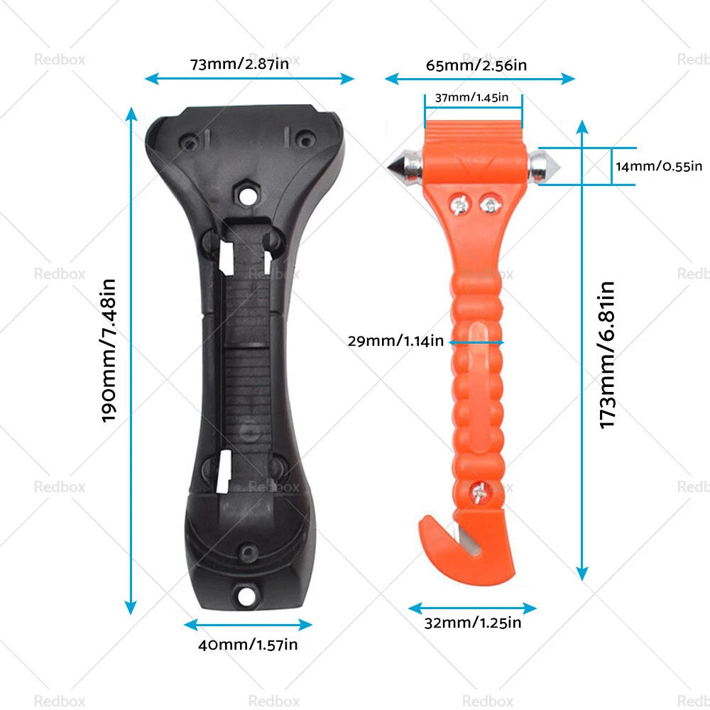 Emergency Hammer Window Glass Breaker & Seat Belt Cutter for Car Safety