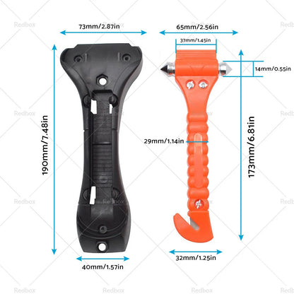 Emergency Hammer Window Glass Breaker & Seat Belt Cutter for Car Safety