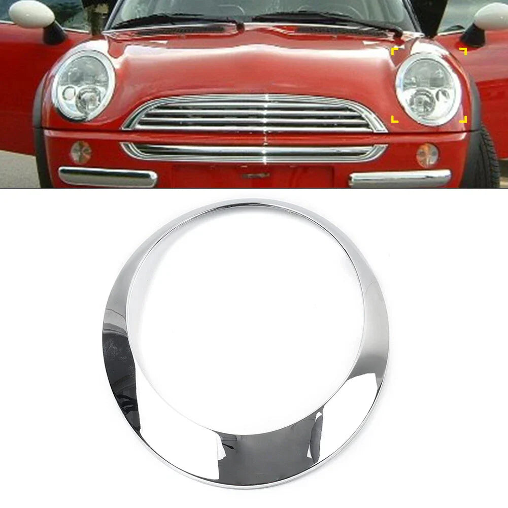 Headlight Ring Trim Bezel Cover for BMW Mini Cooper R50 R52 R53 (2001-2006)