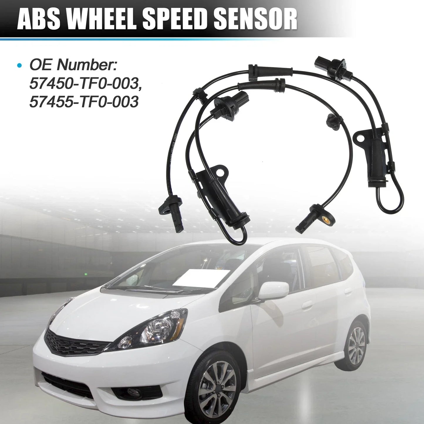 2 x ABS Wheel Speed Sensors for Honda CR-Z (2011-2016)