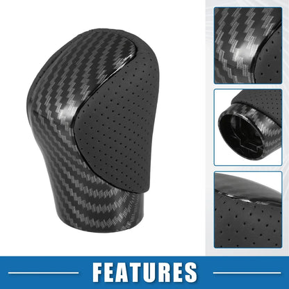 Automatic Gear Shift Knob for Lexus - Carbon Fiber Black Faux Leather