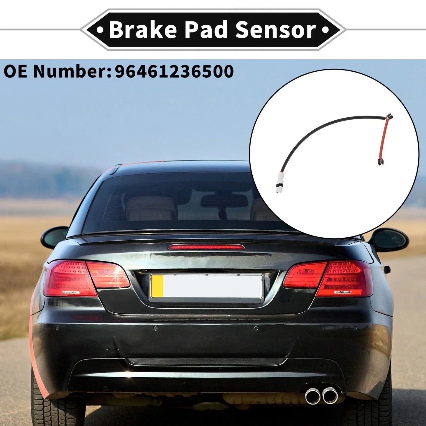 Car Rear Brake Pad Wear Sensor for PORSCHE 911 964 3.6 (1988-1994)