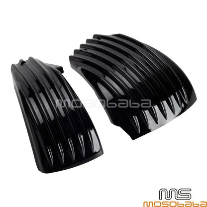 ABS Battery Side Cover Black Ribbed for Harley Softail Street Bob Low Rider (2018-2023)