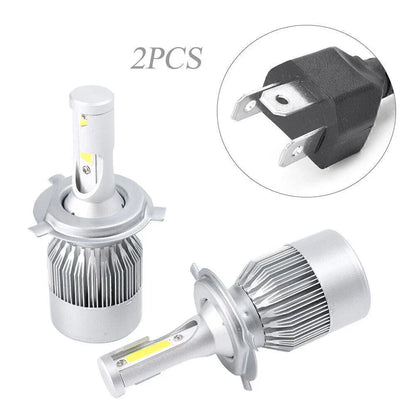 LED Headlight Bulbs Hi/Lo Beam Conversion Kit for Car H4