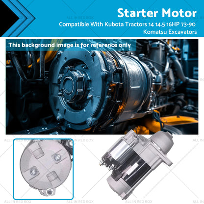 Starter Motor for Kubota Tractors 14-16HP (1973-1990)