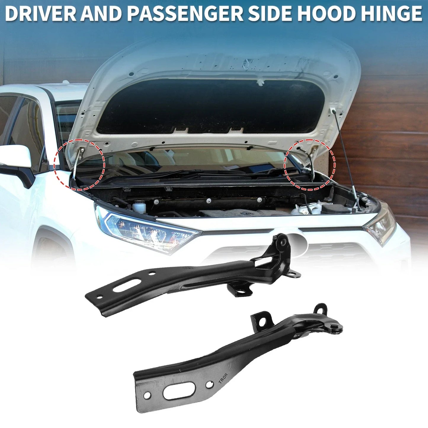 Hood Hinges for Honda Civic 2012-2015 Front Bonnet Bracket 1 Pair