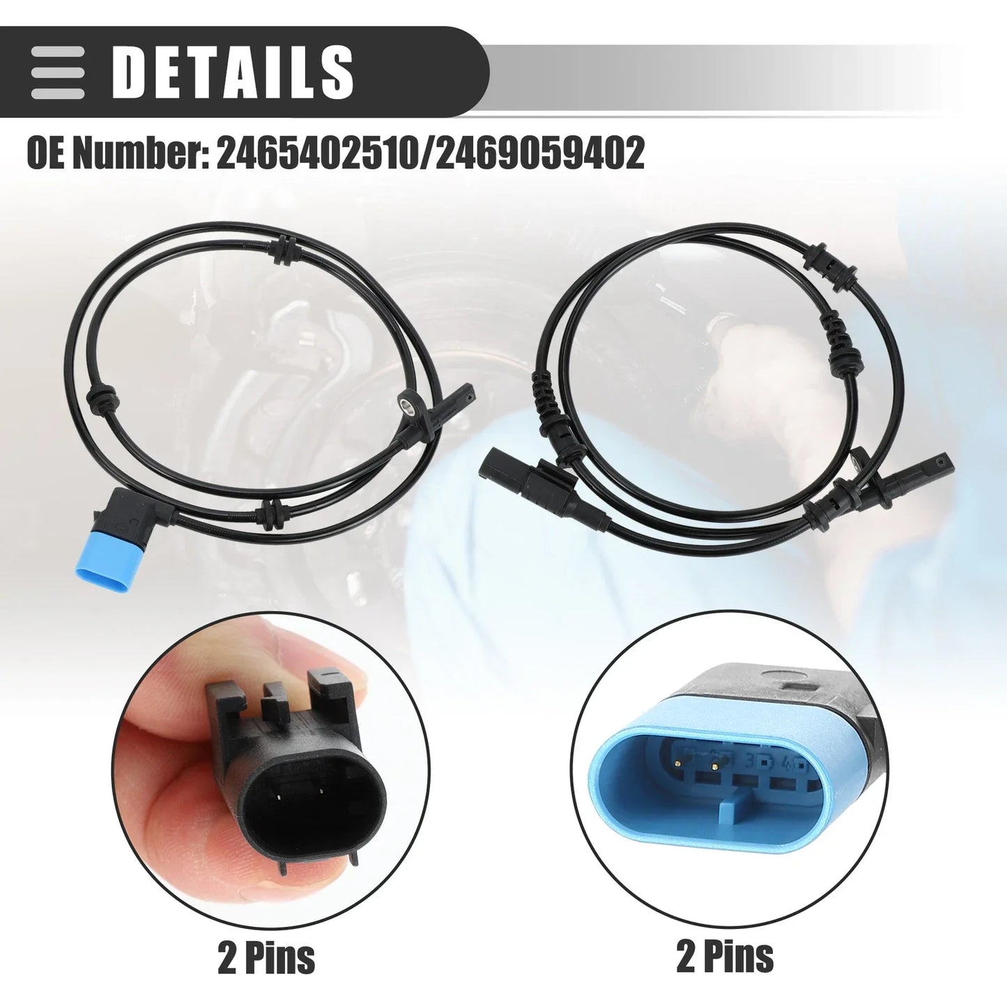 ABS Sensor Set for Mercedes-Benz CLA45 (2014-2019) - 4 x Sensors