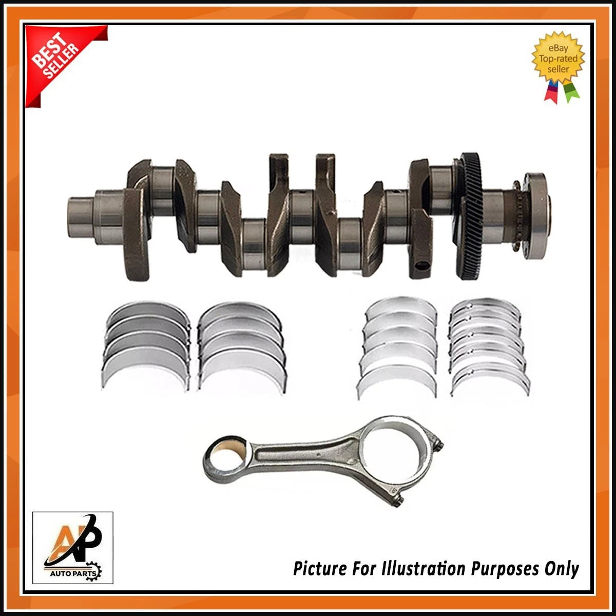 Crankshaft Connecting Rod Bearings Set for Land Rover Jaguar 2.0D (2008–2019)