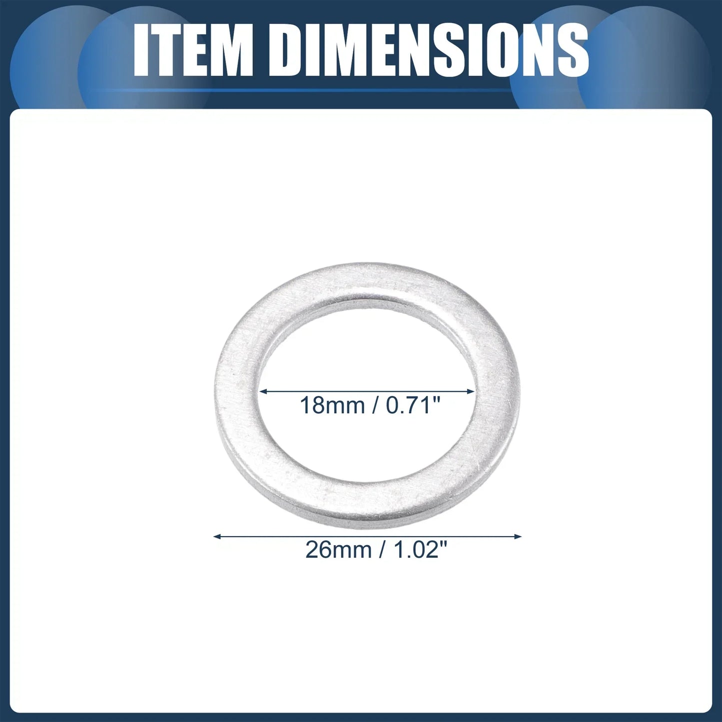 25 x Oil Drain Plug Gaskets 18mm for Honda Accord Coupe