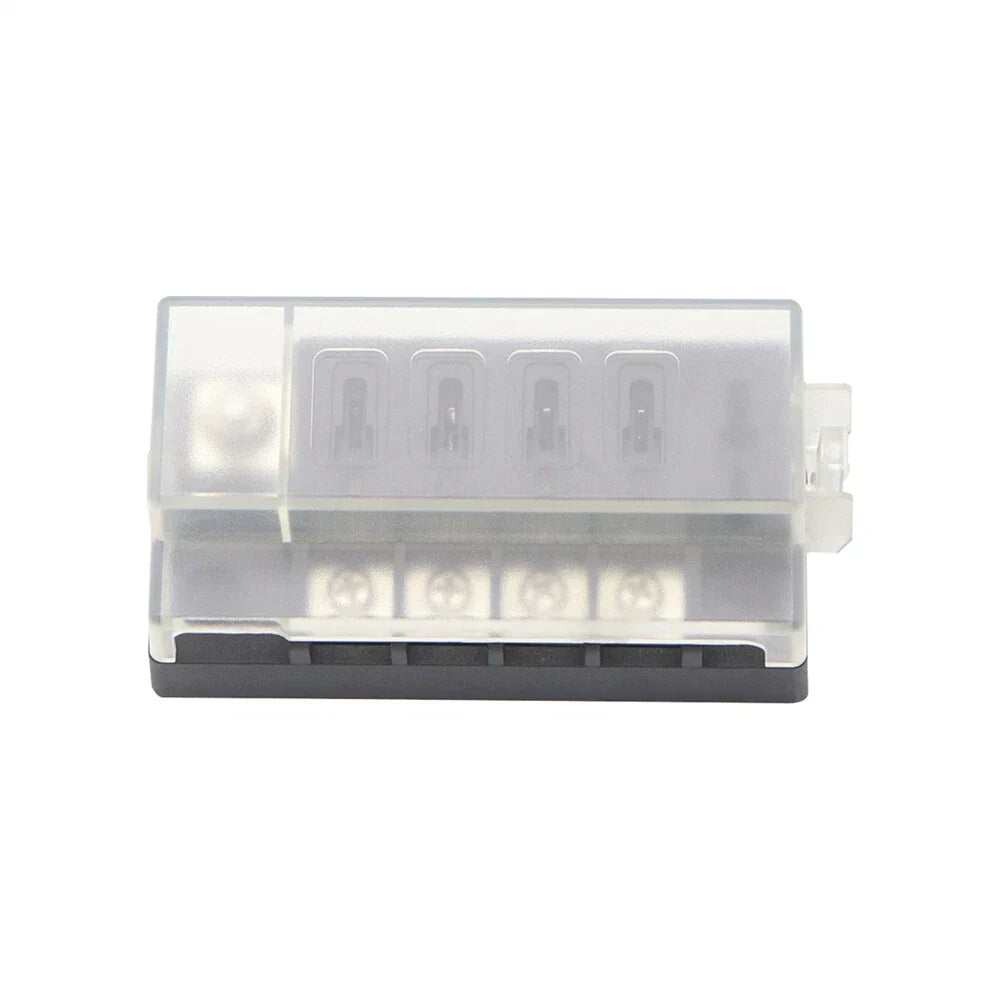 4-Way 100A Fuse Box Block w/ Terminal Connectors for Car Truck (12-32V)