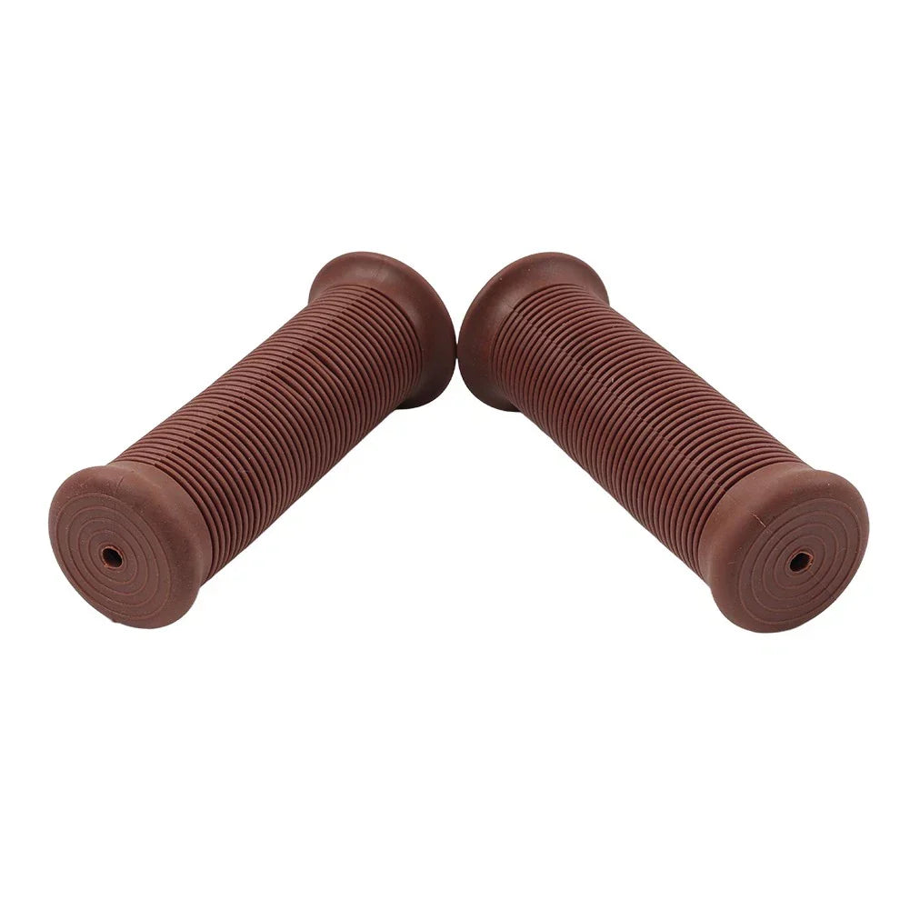 Universal 7/8" 22MM Dark Brown Handlebar Grips for Scooter Bicycle