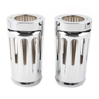 Chrome Fork Boot Slider Cover for Harley Touring Road King Glide (1980-2024)
