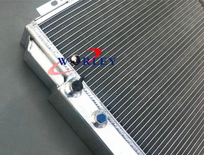 Aluminum Radiator & Shroud & Fans for 1967-1970 Ford Mustang Ranchero Torino