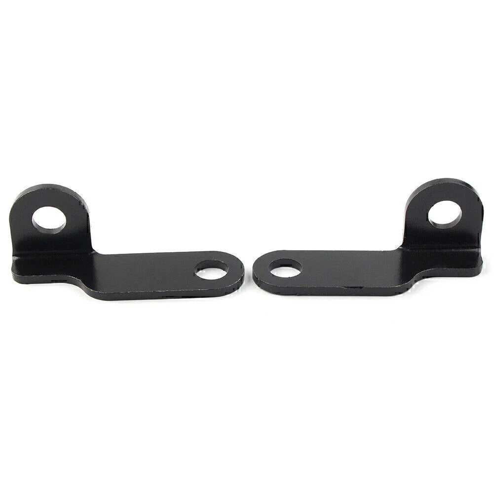 Black Fork Clamp Turn Signal Light Mounts for Harley Motorcycle