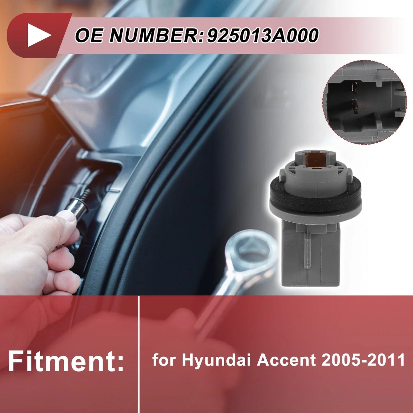 Tail Light Socket for Hyundai Accent (2005-2011)