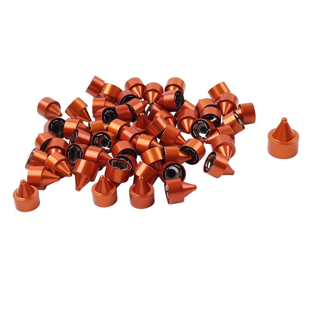 60x Red Engine Bolt Caps for Harley Softail Breakout Dyna Wide Glide (2012-2023)