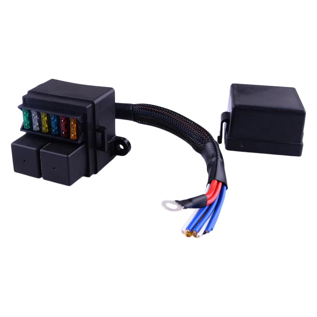 Prewired Fuse Relay Box & Fuses for 12V Car, Truck, Boat ( Specified)