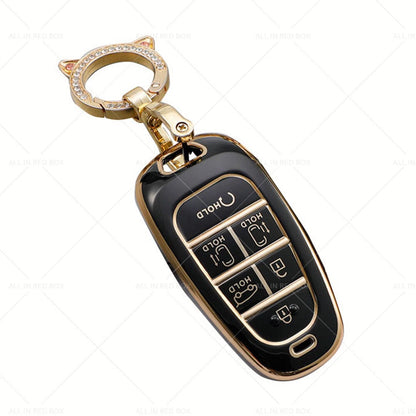TPU Car Remote Key Fob Cover for Hyundai Sonata Tucson Santa Fe