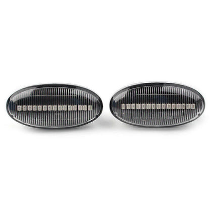 LED Dynamic Side Marker Sequential Blinker Amber Lights for Mazda 2 3 5 MPV