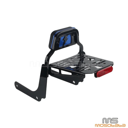 Passenger Backrests Luggage Rack Sissy Bar for Harley M8 Softail Slim (18-21)