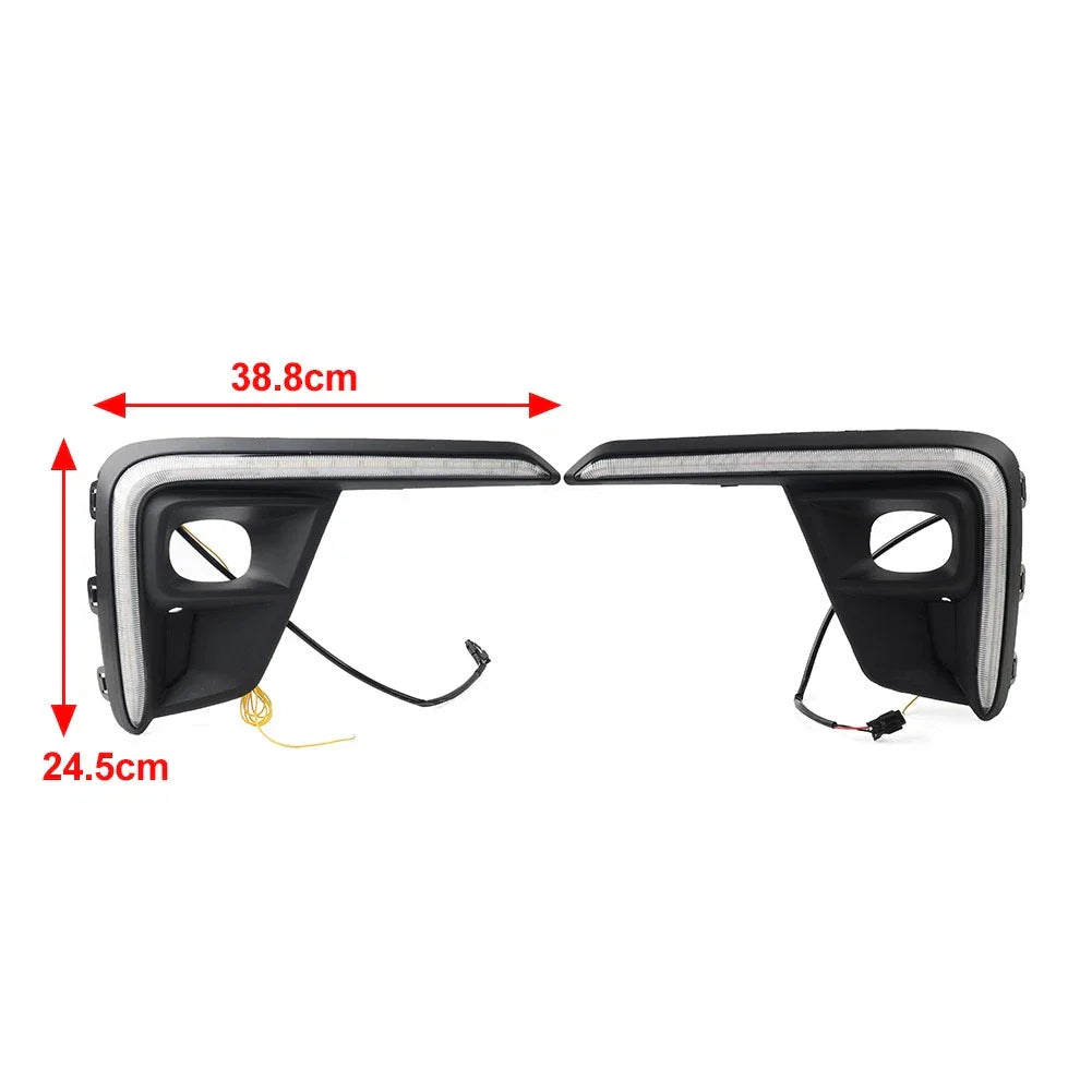 Black Fog Light Turn Signal Pair for Honda BR-V (2022-2023)