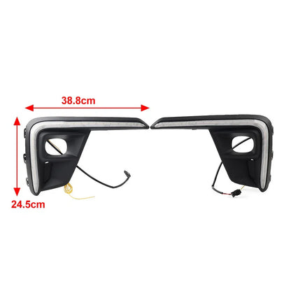 Black Fog Light Turn Signal Pair for Honda BR-V (2022-2023)